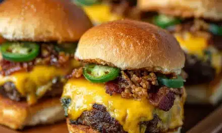 Bacon-Crusted Cheddar Jalapeño Sliders: A Mouthwatering 10-Minute Meal