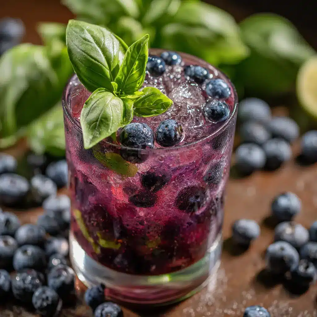 Award-Winning Blueberry Basil Lemon Lavender Mocktail in 10 Minutes