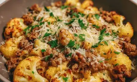 Garlic Butter Ground Turkey with Cauliflower Skillet – A Flavorful Weeknight Classic