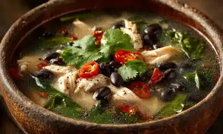 Chicken Soup with Poblanos and Black Beans: An Effortless Delight