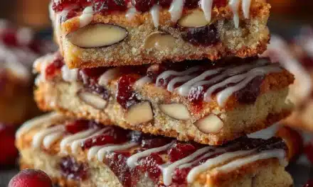 Cranberry Almond Glazed Shortbread – A Classic Holiday Treat