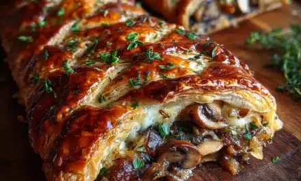 Mushroom & Gruyère Puff Pastry Braid – A Mouthwatering Masterpiece