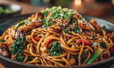 15 Minute Sesame Garlic Chicken Lo Mein – A Delicious Weeknight Delight