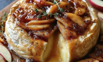 Baked Brie with Caramelized Apples – A Comforting Delight