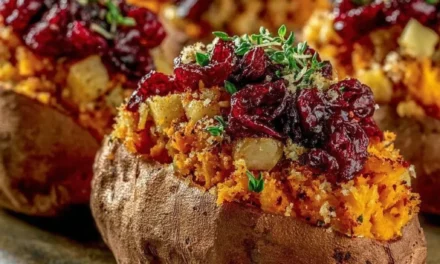 Cranberry Apple Twice-Baked Sweet Potatoes – An Authentic Fall Delight