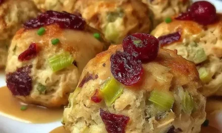 Cranberry & Turkey Stuffing Balls: A Homemade Holiday Delight
