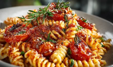 Fusilli With Baked Tomato Sauce: A Delightful Everyday Meal