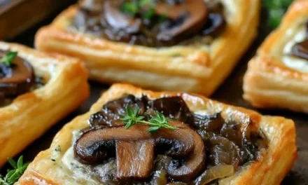 Mushroom, Shallot, and Herbed Goat Cheese Tarts