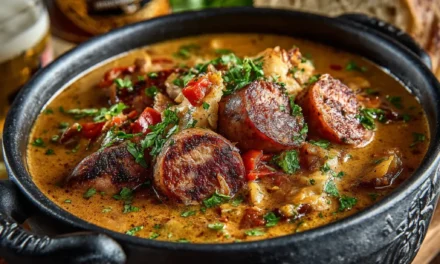 Oktoberfest Stew With Lager and Smoked Sausage: A Hearty, Flavorful Meal
