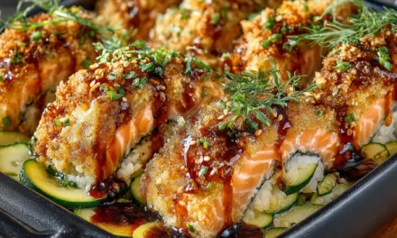 Salmon Sushi Bake – A Delightful Twist on a Culinary Classic