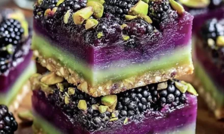 Blackberry Pistachio Dessert Bars: A Speedy 5-Minute Indulgence