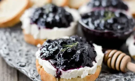 Blueberry Balsamic Goat Cheese Appetizer: A Homemade Delight