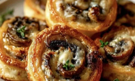 Mushroom and Cheese Pinwheels: A Magical 5-Minute Appetizer
