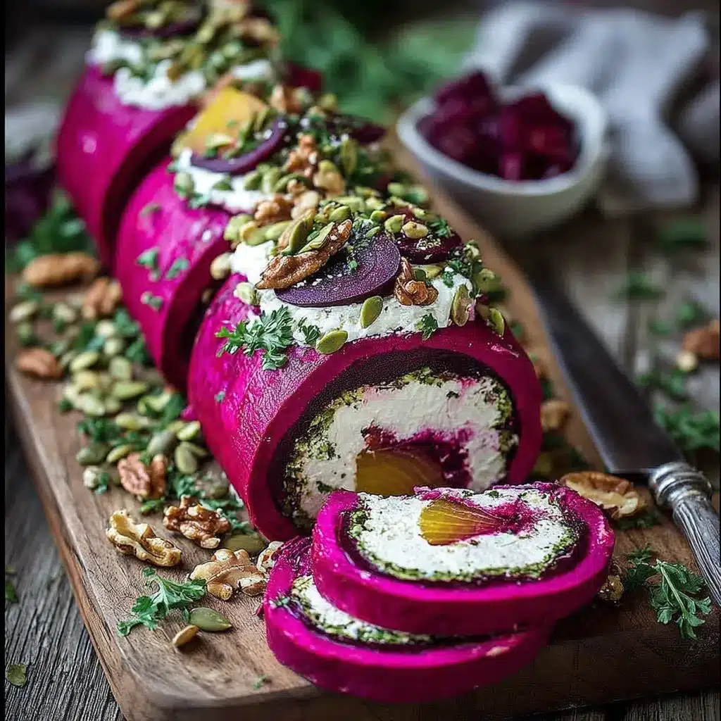 Roasted Beet & Goat Cheese Log - A Delightful Appetizer