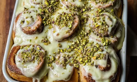 Small Batch Pistachio Cream Cinnamon Rolls – Ready in 30 Minutes!