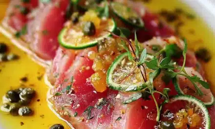 Tuna Crudo with Citrus Caper Vinaigrette – A 30-Minute Restaurant-Quality Delight