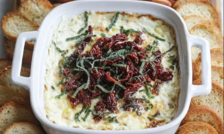 Warm Goat Cheese Dip with Sun-Dried Tomatoes: A Delightful Appetizer