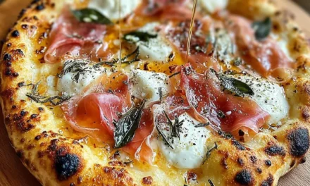 White Pizza with Prosciutto & Hot Honey – A Quick & Delicious Delight