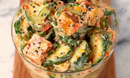Grandma’s Simple 5-Minute Asian Cucumber Salad with Crispy Tofu
