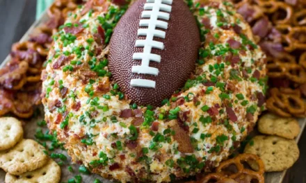Jalapeño Popper Football Cheese Ball – A Delightful Game Day Appetizer