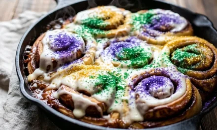 King Cake Cinnamon Rolls (Canned Dough Hack): A Quick and Easy Delight