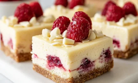 Raspberry White Chocolate Cheesecake Bars – A Delightful Treat