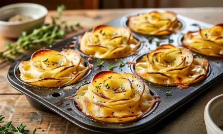 Rose-Shaped Potato Gratin Stacks: A Mouthwatering Culinary Masterpiece