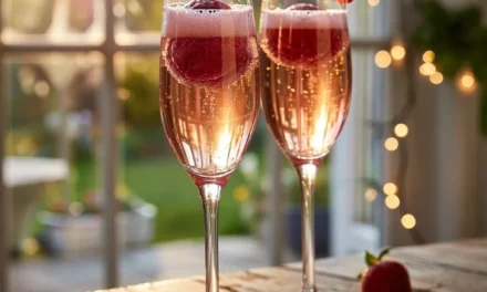 Strawberry Champagne Floats: A Delightful and Easy Treat