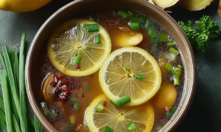 Anti-Inflammatory Miso Ginger Broth with Lemon: A Comforting and Healthy Meal