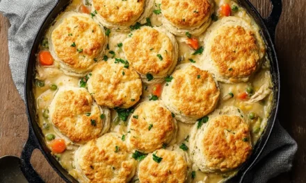Chicken Pot Pie with Biscuit Topping: A Cozy Classic