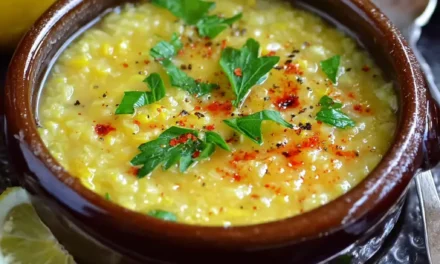 Lebanese Lemon Lentil Soup: A Mouthwatering Classic