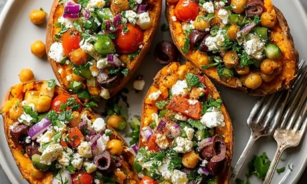 Mediterranean Stuffed Sweet Potatoes: A Delightful and Healthy Meal