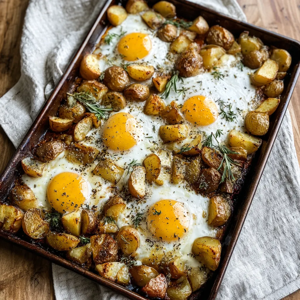 Grandma's Irresistible Sheet Pan Tallow Potatoes & Eggs