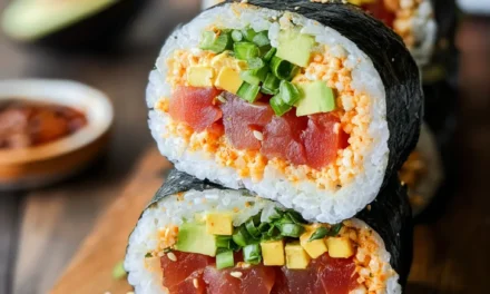 Spicy Tuna Sushi Burrito – A Perfect Fusion Feast