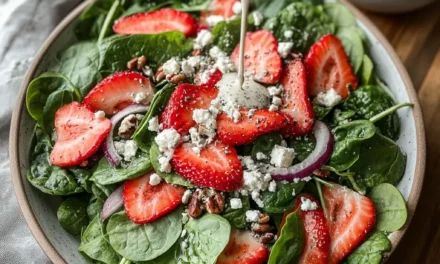 Strawberry Spinach Salad with Poppyseed Dressing – A Delightful Homemade Salad