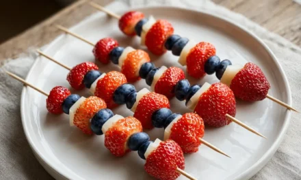 Blueberry and Strawberry Skewers