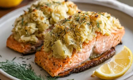 Crab-Stuffed Salmon Fillets