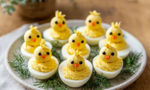 Easter Deviled Egg Chicks