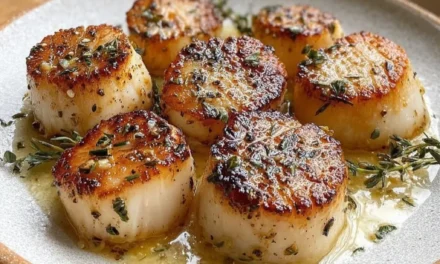 Garlic Herb Butter Scallops