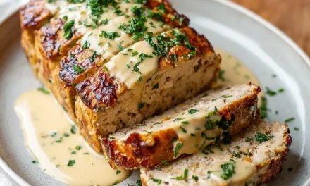 Garlic Parmesan Chicken Meatloaf