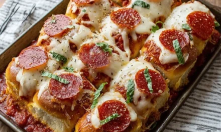 Hot Honey Pepperoni Pizza Sliders