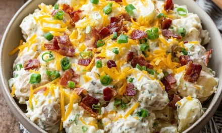 Loaded Baked Potato Salad (No Mustard)