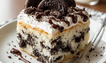 Oreo Cookie Poke Cake