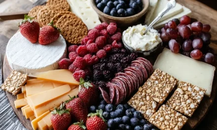 Patriotic Red White and Blue Charcuterie Board