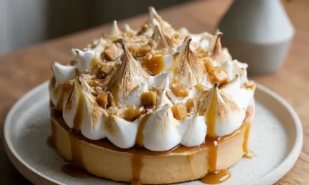 Salted Caramel Swiss Meringue