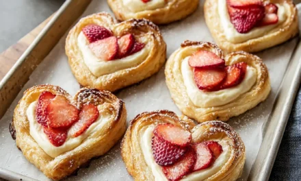 Strawberry Cream Cheese Heart Danishes