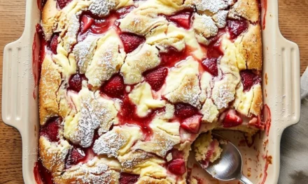 Strawberry Earthquake Cake