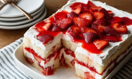 Strawberry Jello Poke Cake