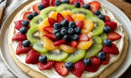 Sugar Cookie Fruit Pizza